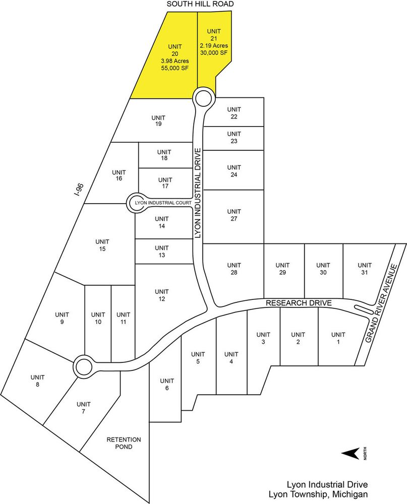 Lyon Industrial Research Center: 55290 Lyon Industrial Dr, New Hudson, MI 48165